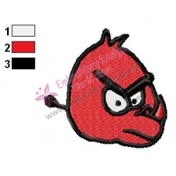 Rhino as Angry Birds Embroidery Design